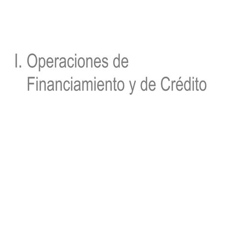 Opreaciones de financiamiento
