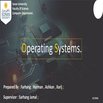 Opreating systems ( os )