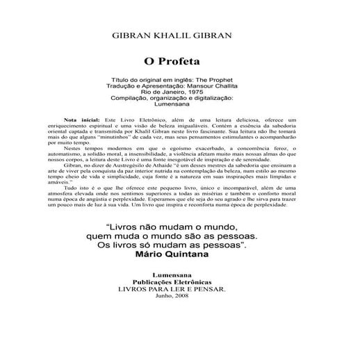 O Profeta (Kahlil Gibran) - tradução Mansour Challita.pdf