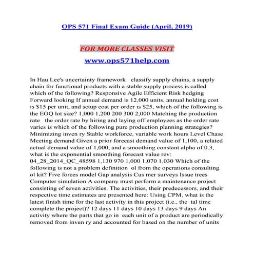 OPS 571 HELP You can do it--ops571help.com