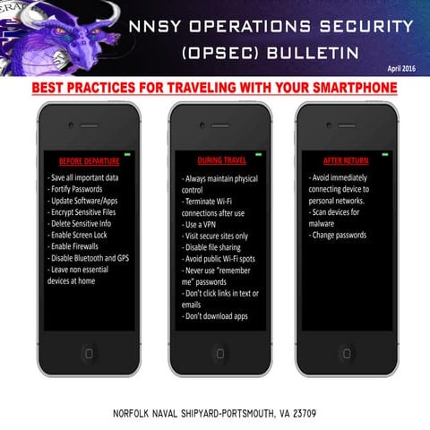 OPSEC Bulletin - April 2016