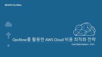 OpsNow를 활용한 AWS Cloud 비용 최적화 전략