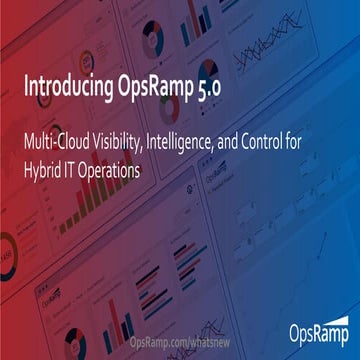 OpsRamp 5.0 Webinar