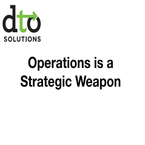 Operations is a Strategic Weapon (PuppetConf)