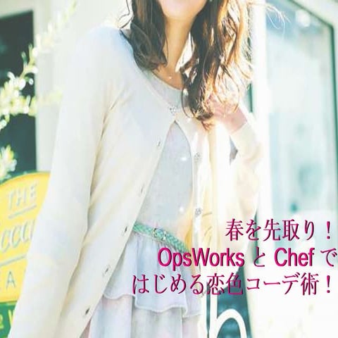春を先取り！OpsWorksとChef ではじめる恋色コーデ術！ #pyfes 2013.03
