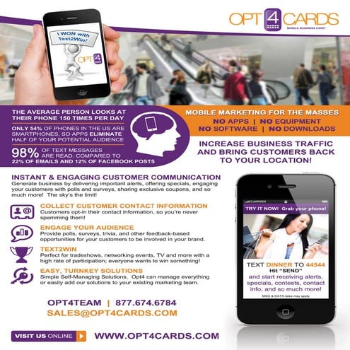 Opt4 Mobile Flyer