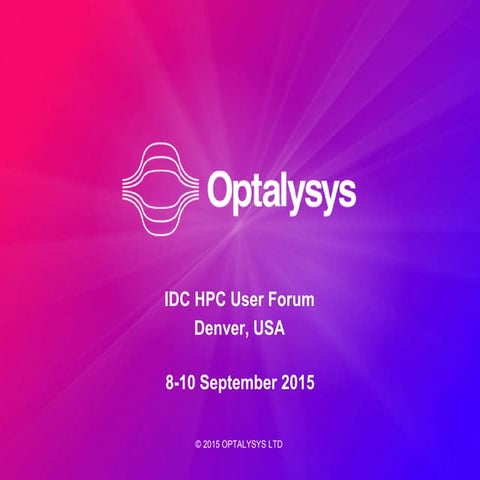 Optalysis: Disruptive Optical Processing Technology for HPC