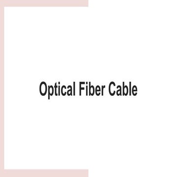 Optical fiber-cable | Unisol