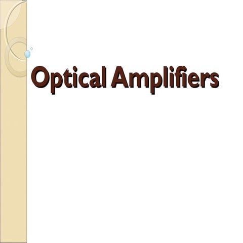 Optical amplifier