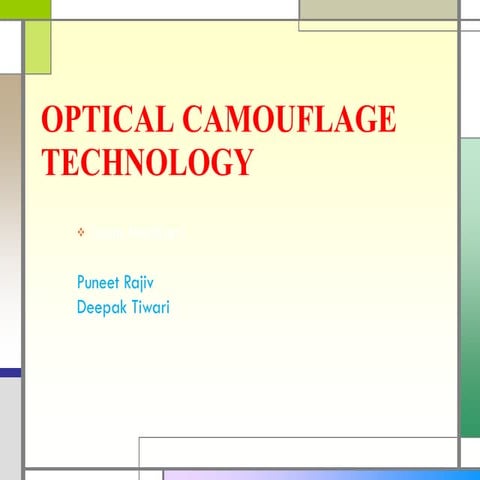 Optical Camouflage Technology Latest 2