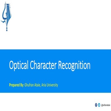 Optical Character Recognition