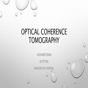 OPTICAL COHERENCE TOMOGRAPHY Study.pptx