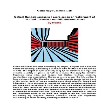 Optical Consciousness is a reprojection or realignment of the mind to ...