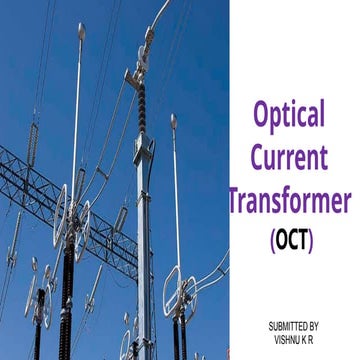 Optical current transformer in modern substation | PPT
