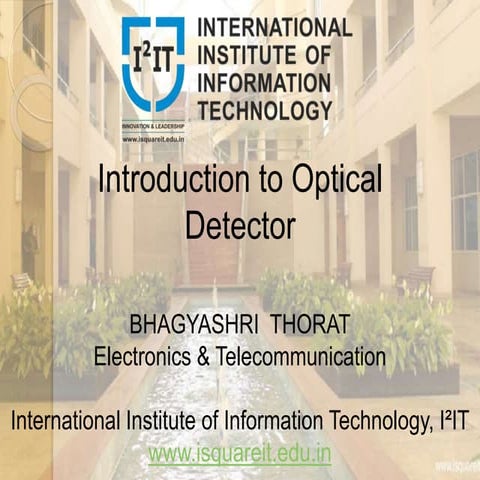 Introduction to Optical Detector