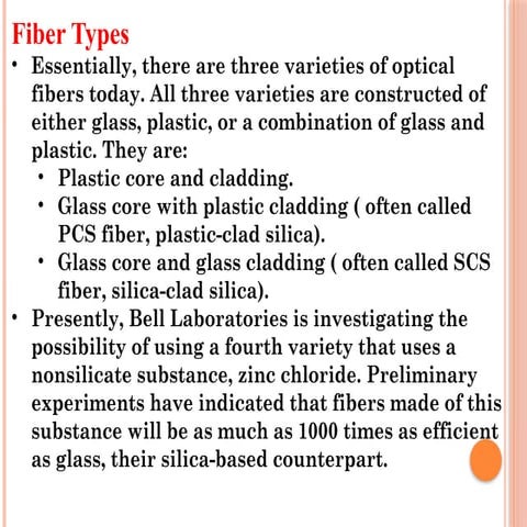 Optical _ Fiber - Waveguides - dispersion | PPTX