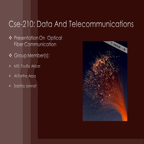 Optical fiber communication