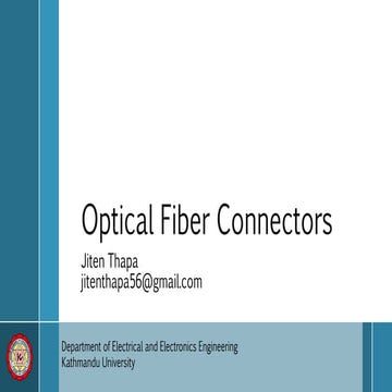 Optical fiber connectors