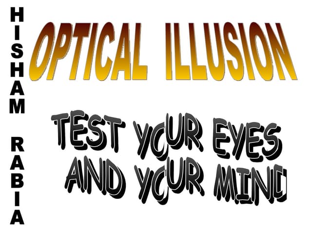 Optical Illusions!! | PPT