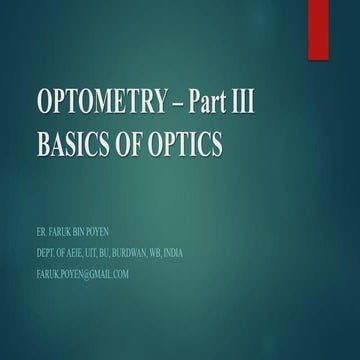 Optical Instrumentation 3. Basics of Photometry | PDF
