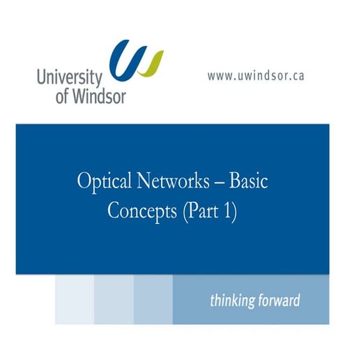 Optical networks
