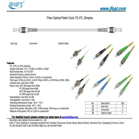 Optical fibre-color-chart | PDF