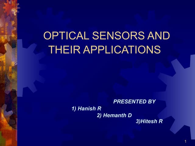 OPTICAL SENORS and physics for engineering.pptx