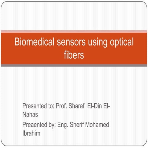Biomedical Optical Sensor