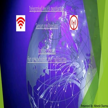 Optical sensors for groundwater level monitoring