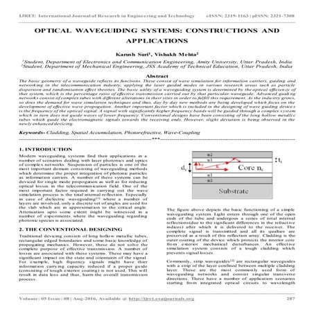 Optical waveguiding systems constructions and applications