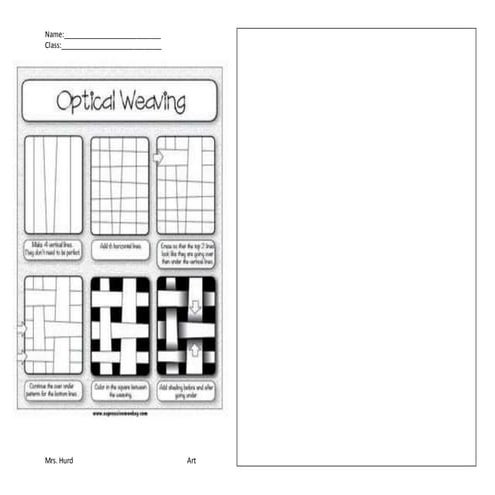 Optical weaving handout