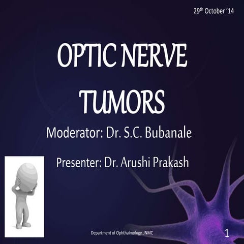 Optic nerve tumors ppt