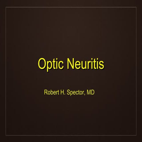 Optic neuritis