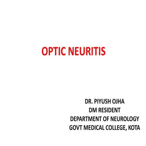 Optic neuritis