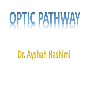 Optic pathway