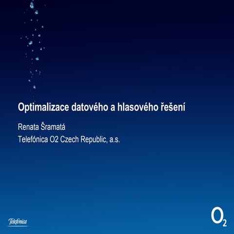 Optimalizace datového a hlasového řešení