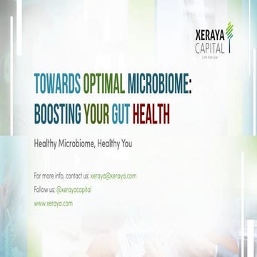 Towards Optimal Microbiome: Boosting Your Gut Health