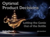 Optimal Product Decisions - Letting...