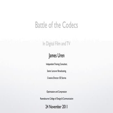Battle of the Codecs