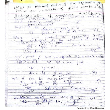 Optimisation techniques