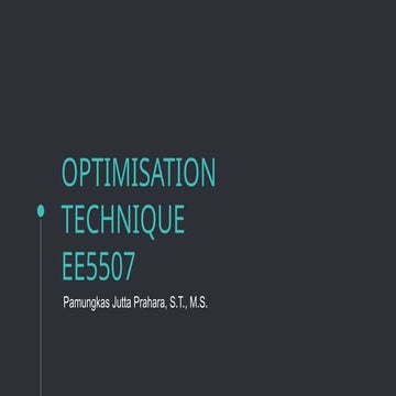 Optimisation Technique_Introduction.pptx