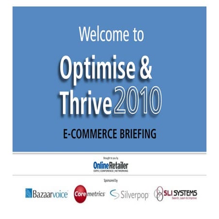 Optimise&thrive silverpop final