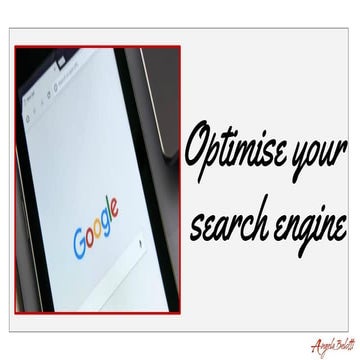 Optimise your search engine