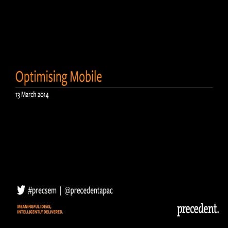 Mobilising Digital - Perth 13/03/14