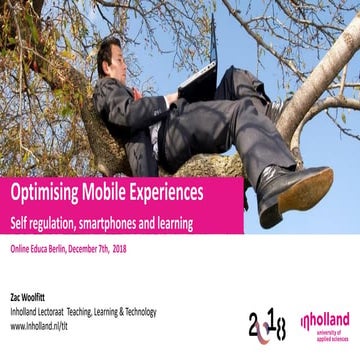 Optimising mobile experiences - Online Educa Berlin 7th December 2018