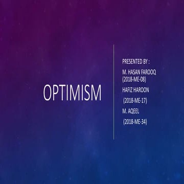 Optimism