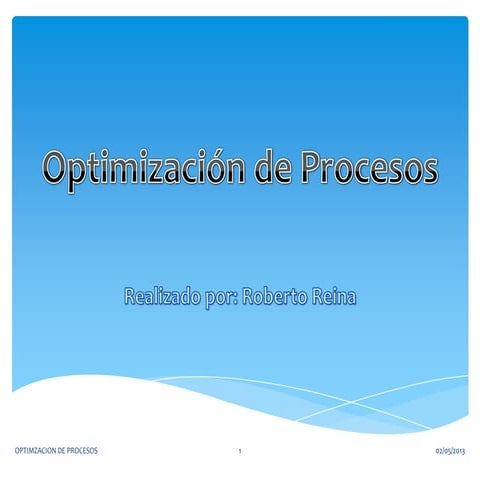 Optimizacion de recursos v02 | PDF