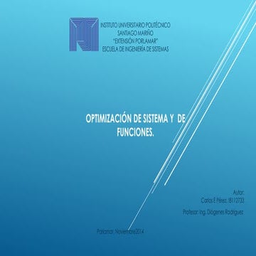 Optimizacion métodos 