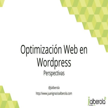 Clase sobre Optimización de Wordpress