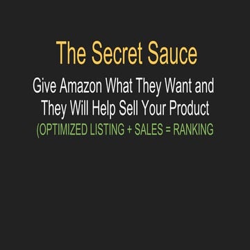 Amazon Search Engine Optimization and Ranking Best Practices | PPT